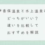 伊香保温泉と水上温泉はどっちがいい？違いを比較しておすすめを解説