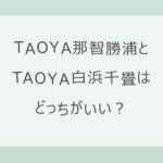 TAOYA那智勝浦とTAOYA白浜千畳はどっちがいい？露天風呂付き客室と硫黄の香る庭園露天風呂か、インフィニティ温泉と温泉プールか。アクセス・料金・お湯を公式情報で比較